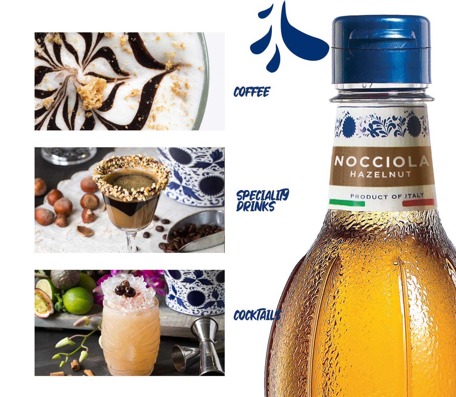 Amazon.com: Fabbri Flavoring Syrup, Hazelnut, Made in Italy, 33.8